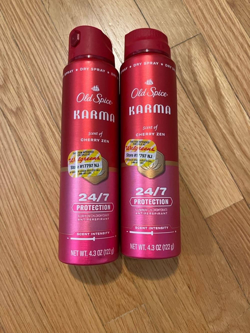 Old Spice Karma Antiperspirant Dry Spray 2pk (New)